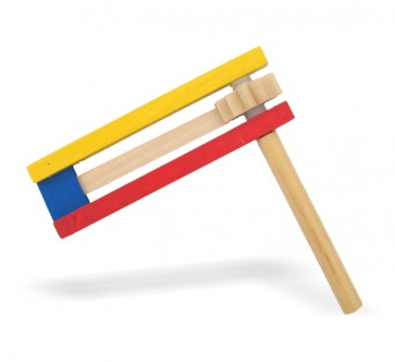 Crécelle Bois Multicolore 15 CM