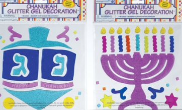 Autocollant Hanouka de gel de fenêtre