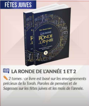L'HOMME DANS LA RONDE DE L’ANNÉE - RAV ZAMIR COHEN - 2 VOL