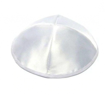 Kippa satin - Blanc