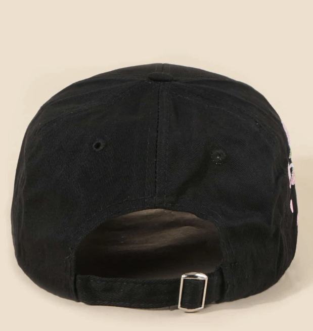 Casquette Noire à Volants American Girl NY - Taille Fille 8 + Casquette Poupée Assortie - Neuve Avec étiquettes