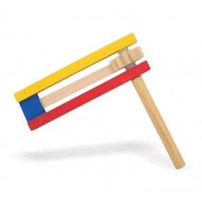 Crécelle Bois Multicolore 15 CM