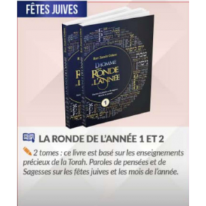 L'HOMME DANS LA RONDE DE L’ANNÉE - RAV ZAMIR COHEN - 2 VOL