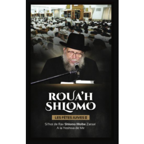 Rav Wolbe  Roua’h Shlomo – Les Fêtes Juives 2